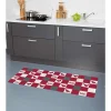 Tapis de cuisine polyamide décor rustique poule carreau 120x50 cm