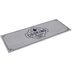 Tapis de cuisine rectangulaire gris