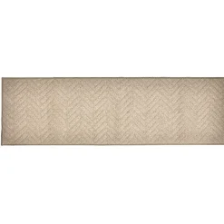 Tapis de cuisine XXL uni crème 57x180 cm