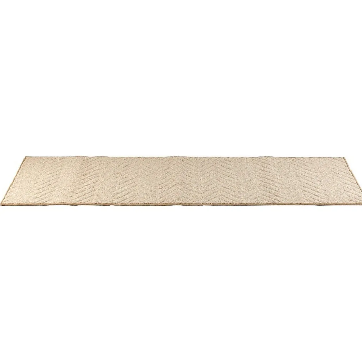 Tapis de cuisine XXL uni crème 57x180 cm