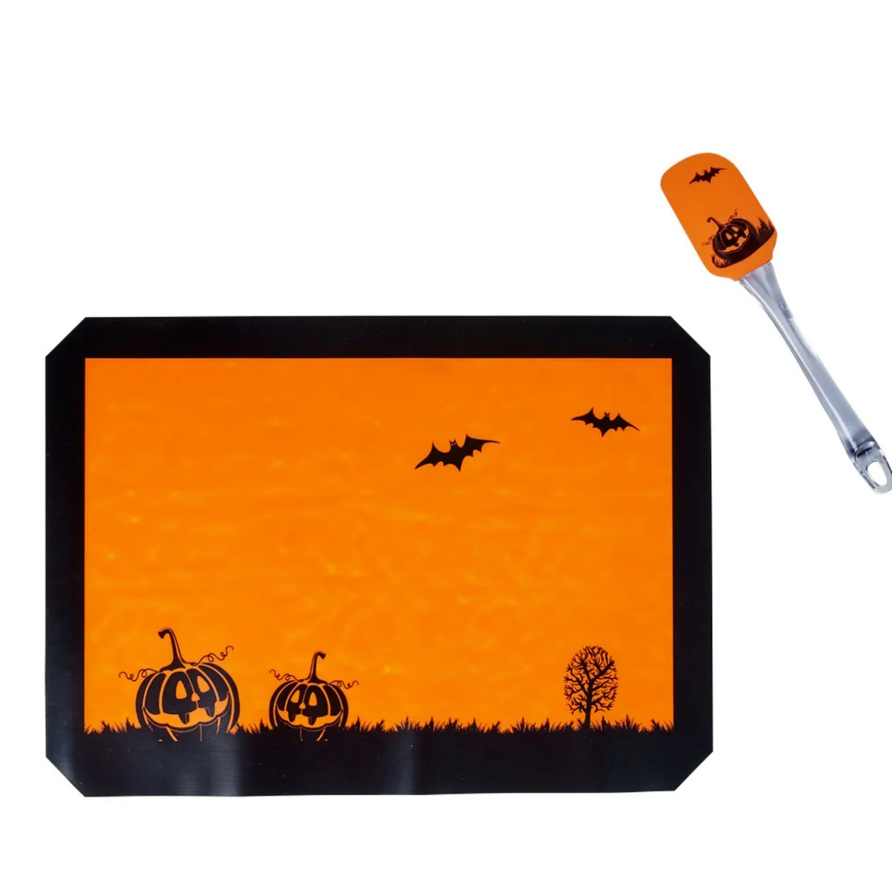 Tapis de cuisson Halloween avec spatule