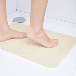 Tapis de douche anti-dérapant 60x40cm beige