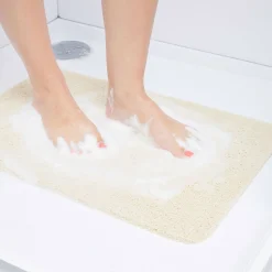 Tapis de douche anti-dérapant 60x40cm beige