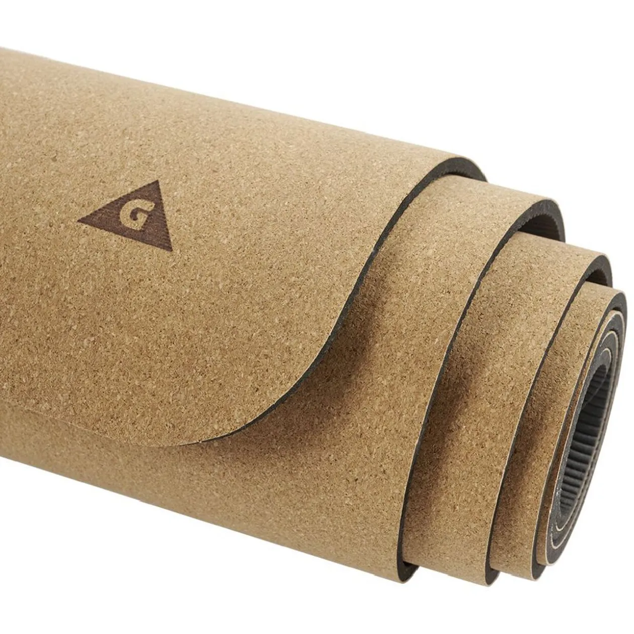 Tapis de fitness yoga en liège antidérapant 183x61xép0,5cm