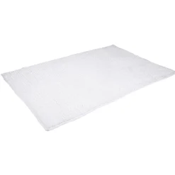 Tapis de salle de bain chenille blanc 90x60 cm