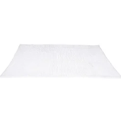 Tapis de salle de bain chenille blanc 90x60 cm
