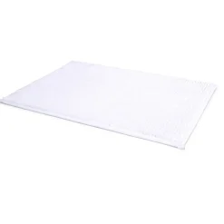 Tapis de salle de bain chenille blanc 45x65cm