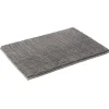 Tapis de salle de bain chenille gris 45x65cm