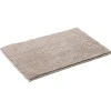 Tapis de salle de bain chenille taupe 45x65cm
