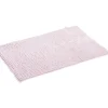 Tapis de salle de bain chenille rose 45x65cm