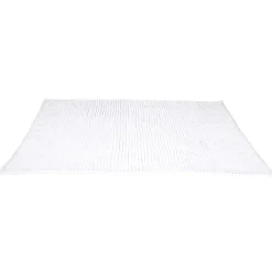 Tapis de salle de bain chenille blanc grand modèle