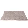 Tapis de salle de bain chenille taupe grand modèle