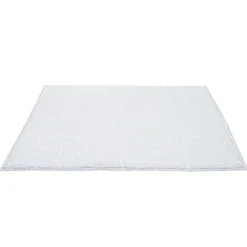 Tapis de salle de bain chenille blanc 80x50cm
