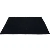 Tapis de salle de bain chenille noir 80x50cm