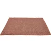 Tapis de salle de bain chenille marron 80x50 cm