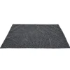 Tapis de salle de bain chenille gris 80x50 cm