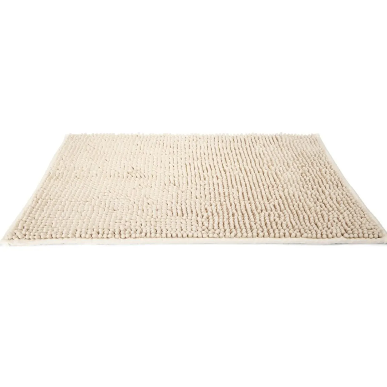 Tapis de salle de bain chenille taupe 65x45 cm