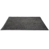 Tapis de salle de bain chenille gris 65x45 cm
