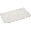 Tapis de salle de bain gris en polyester