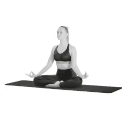 Tapis de yoga épais noir