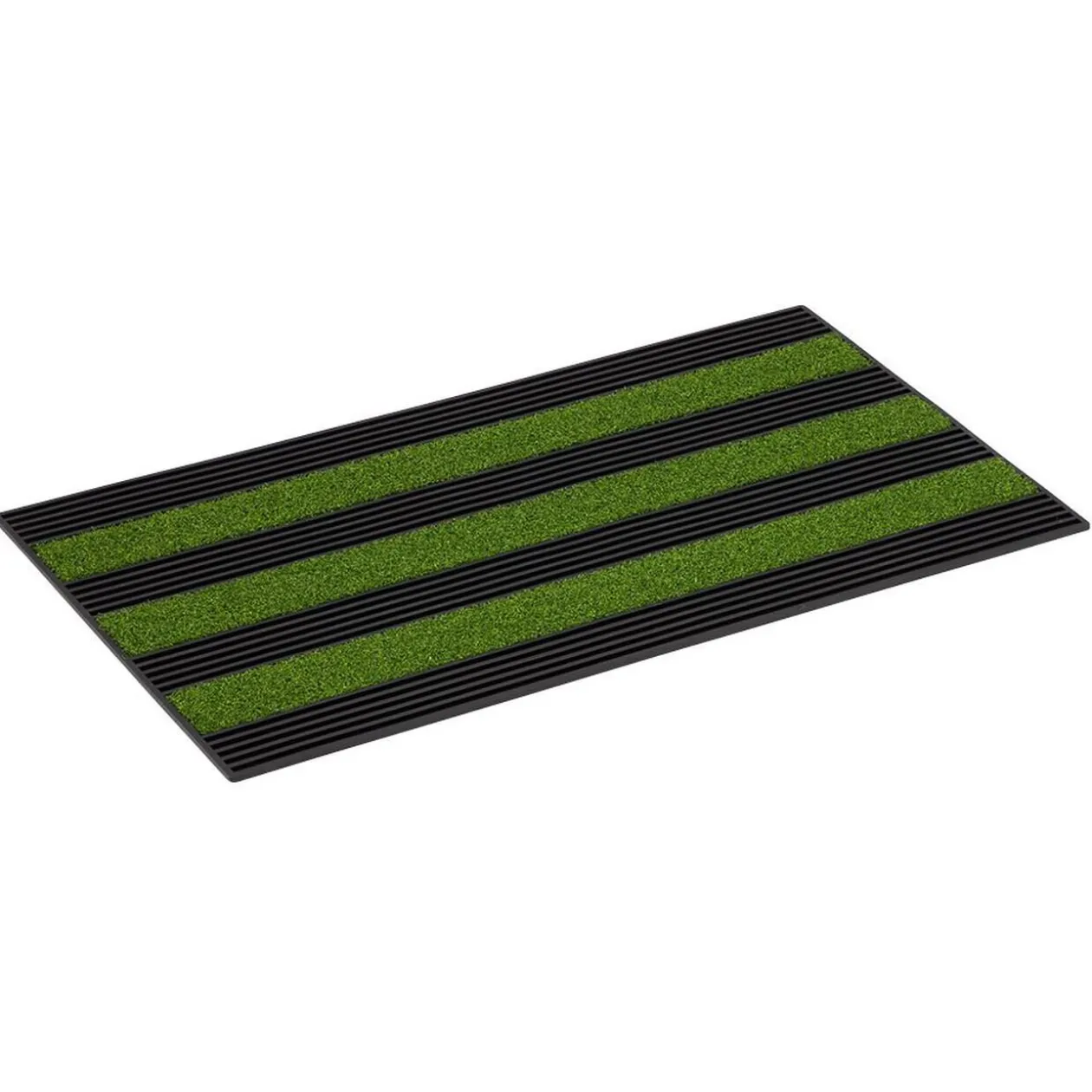 Tapis d'entrée grattant noir gris ou noir vert