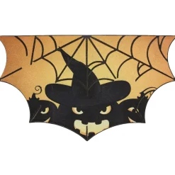 Tapis d'entrée Halloween design toile d'araignée