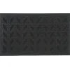 Tapis d'entrée rectangulaire picot antidérapant noir