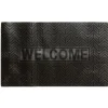 Tapis d'entrée rectangulaire picot antidérapant noir