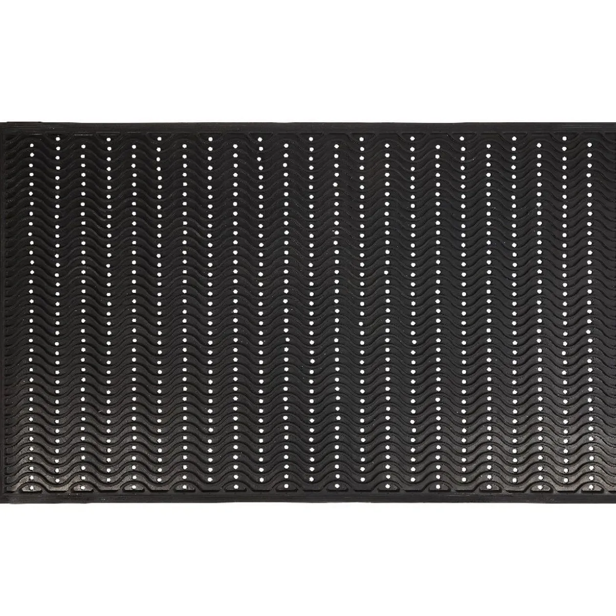 Tapis d'extérieur noir grand format