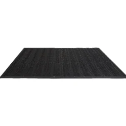 Tapis d'extérieur noir grand format