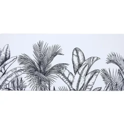 Tapis d'intérieur noir et blanc