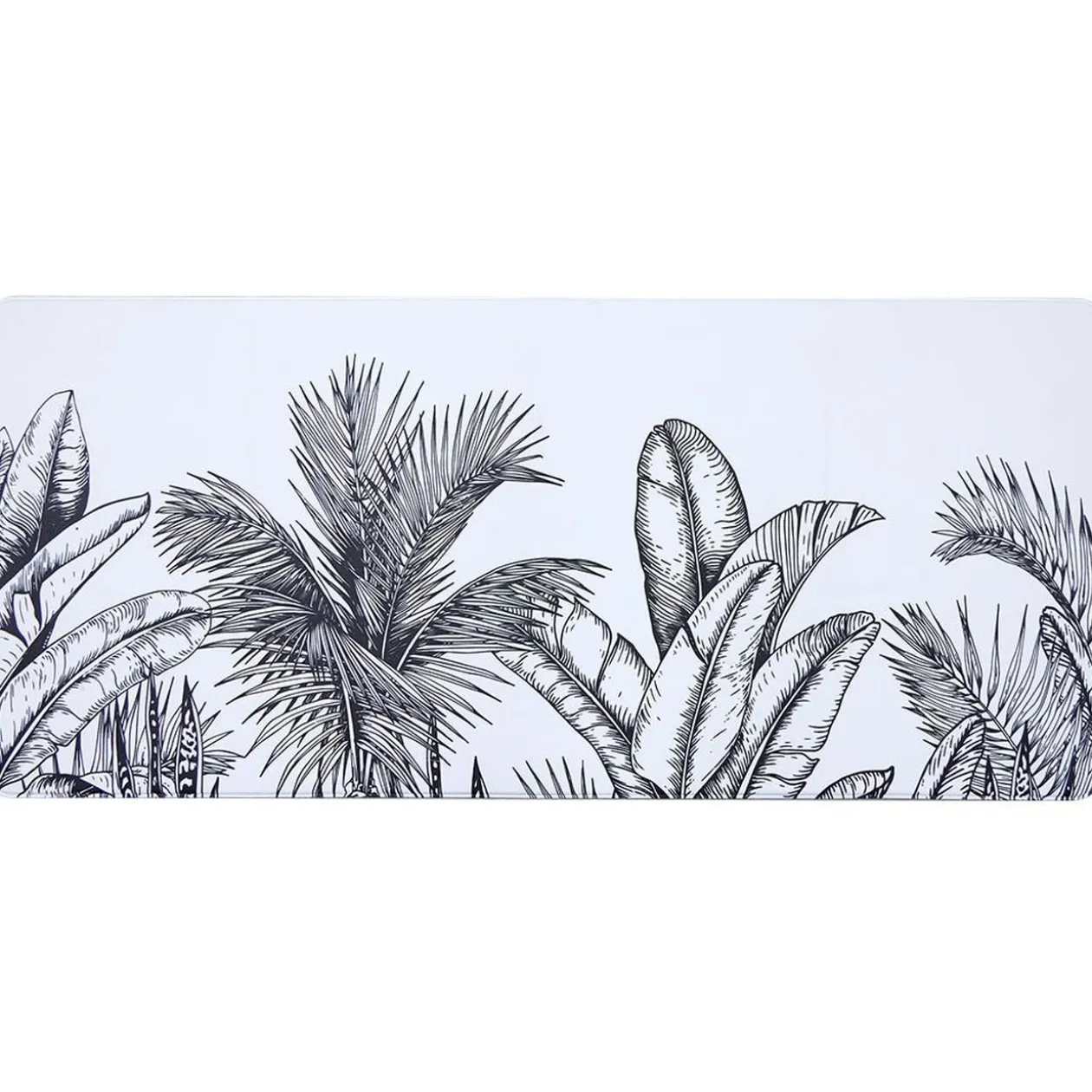 Tapis d'intérieur noir et blanc