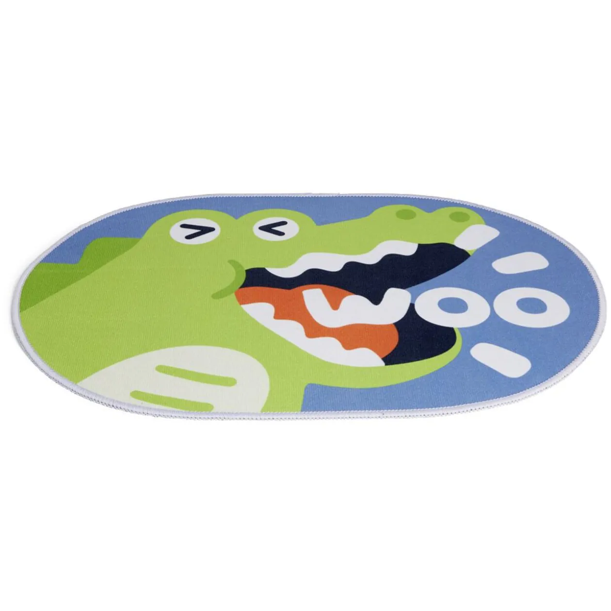 Tapis enfant licorne ou crocodile polyester 40x60cm - 2 modèles