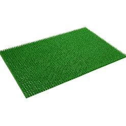 Tapis extérieur antidérapant grattant imitation gazon vert
