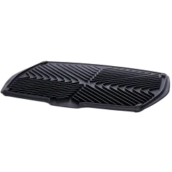 Tapis égouttoir à vaisselle en plastique noir