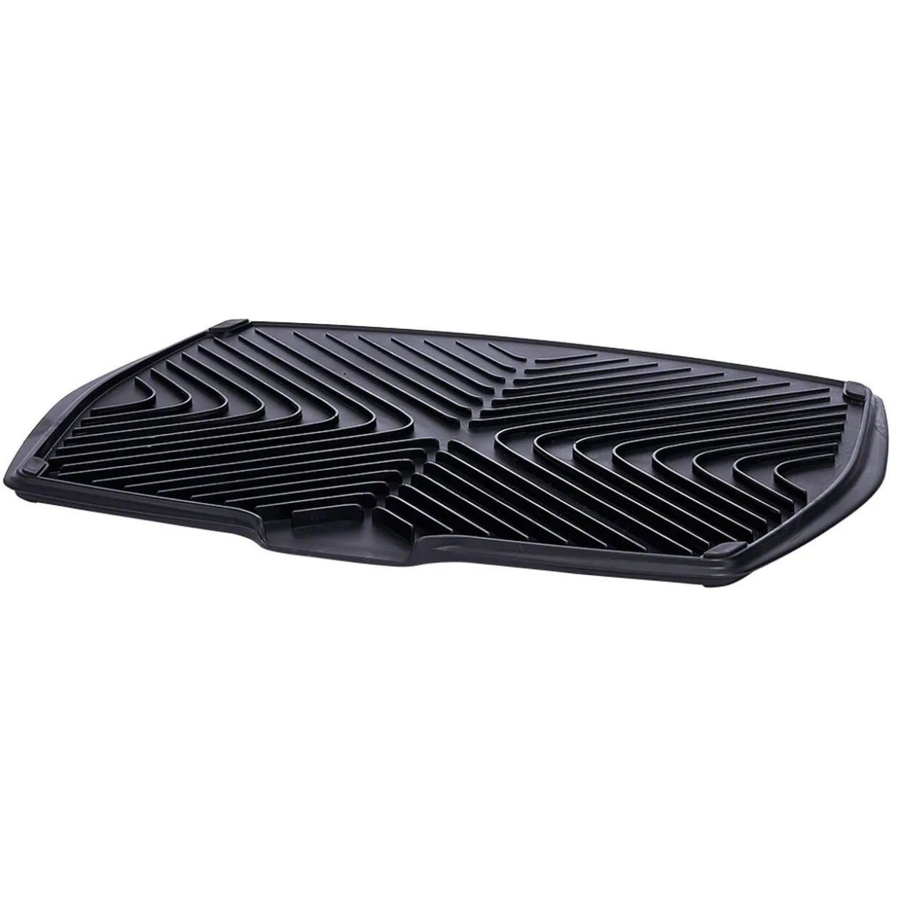 Tapis égouttoir à vaisselle en plastique noir
