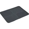 Tapis égouttoir en plastique rainuré gris - L.40xl.30cm