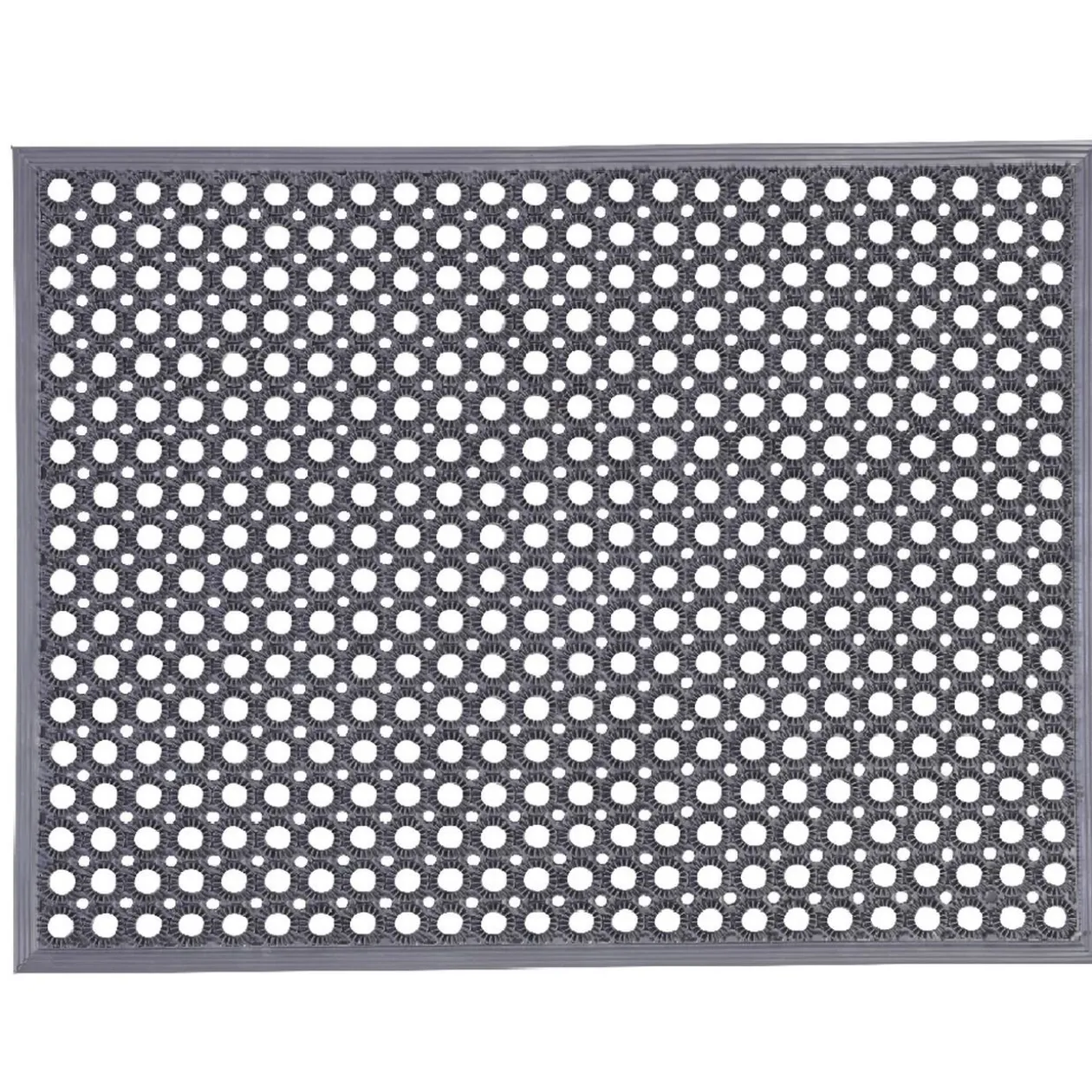 Tapis grattant antidérapant lavable gris