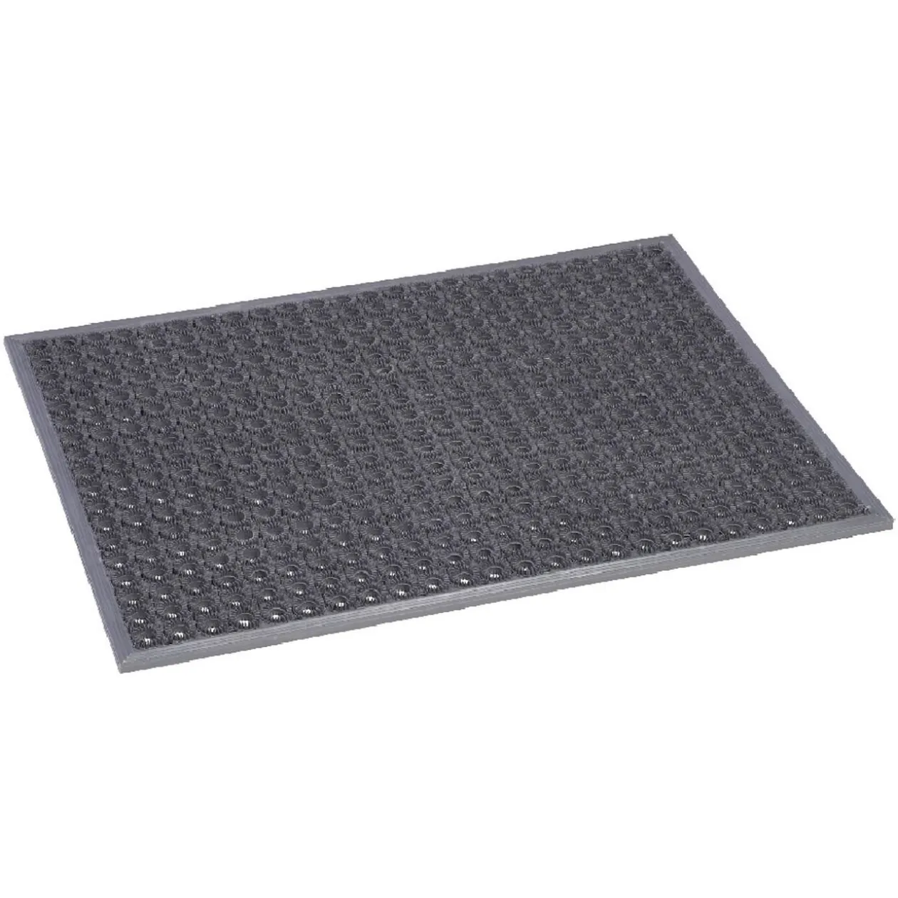 Tapis grattant antidérapant lavable gris