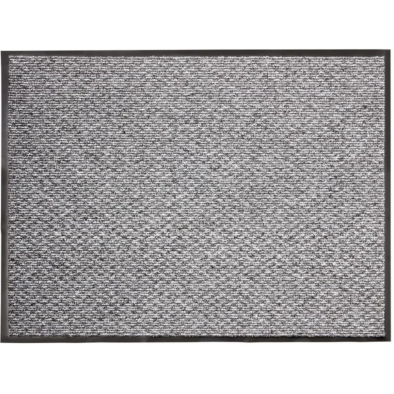 Tapis intérieur antipoussière absorbant gris et noir 80x60cm