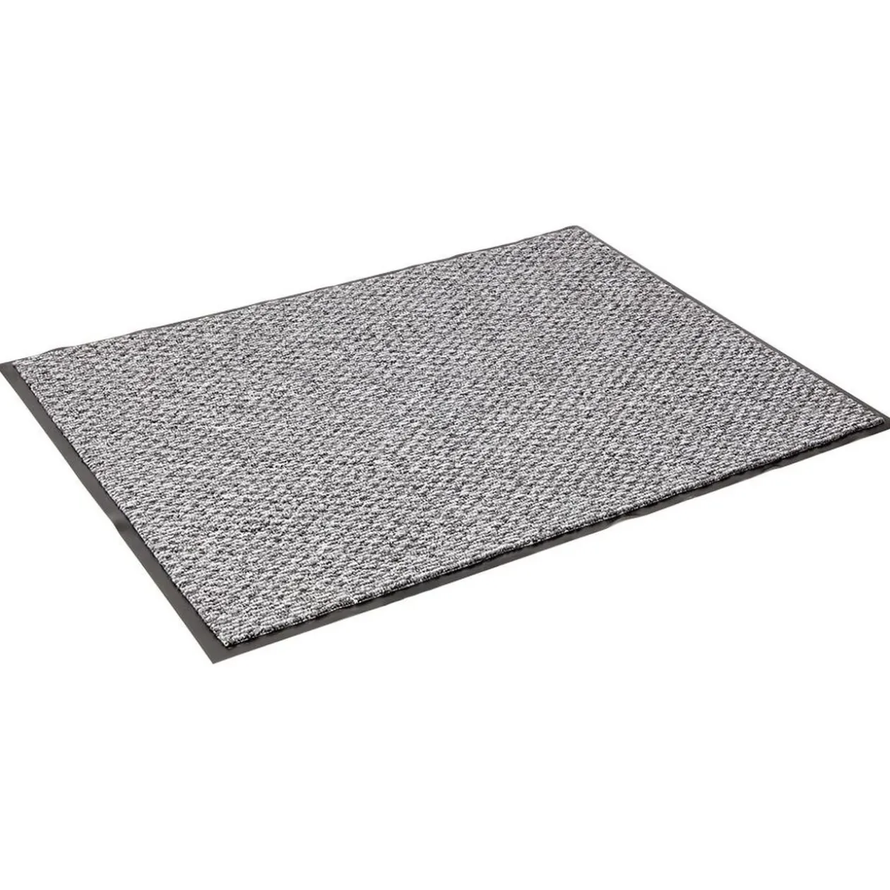 Tapis intérieur antipoussière absorbant gris et noir 80x60cm