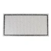 Tapis rectangulaire imprimé graphique blanc et noir
