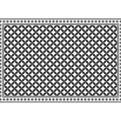 Tapis rectangulaire vinyle motif carreau de ciment 150 x 100 cm