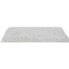 Tapis salle de bain antidérapant chenille gris