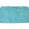 Tapis salle de bain bleu