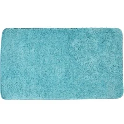 Tapis salle de bain bleu
