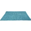 Tapis salle de bain chenille bleu