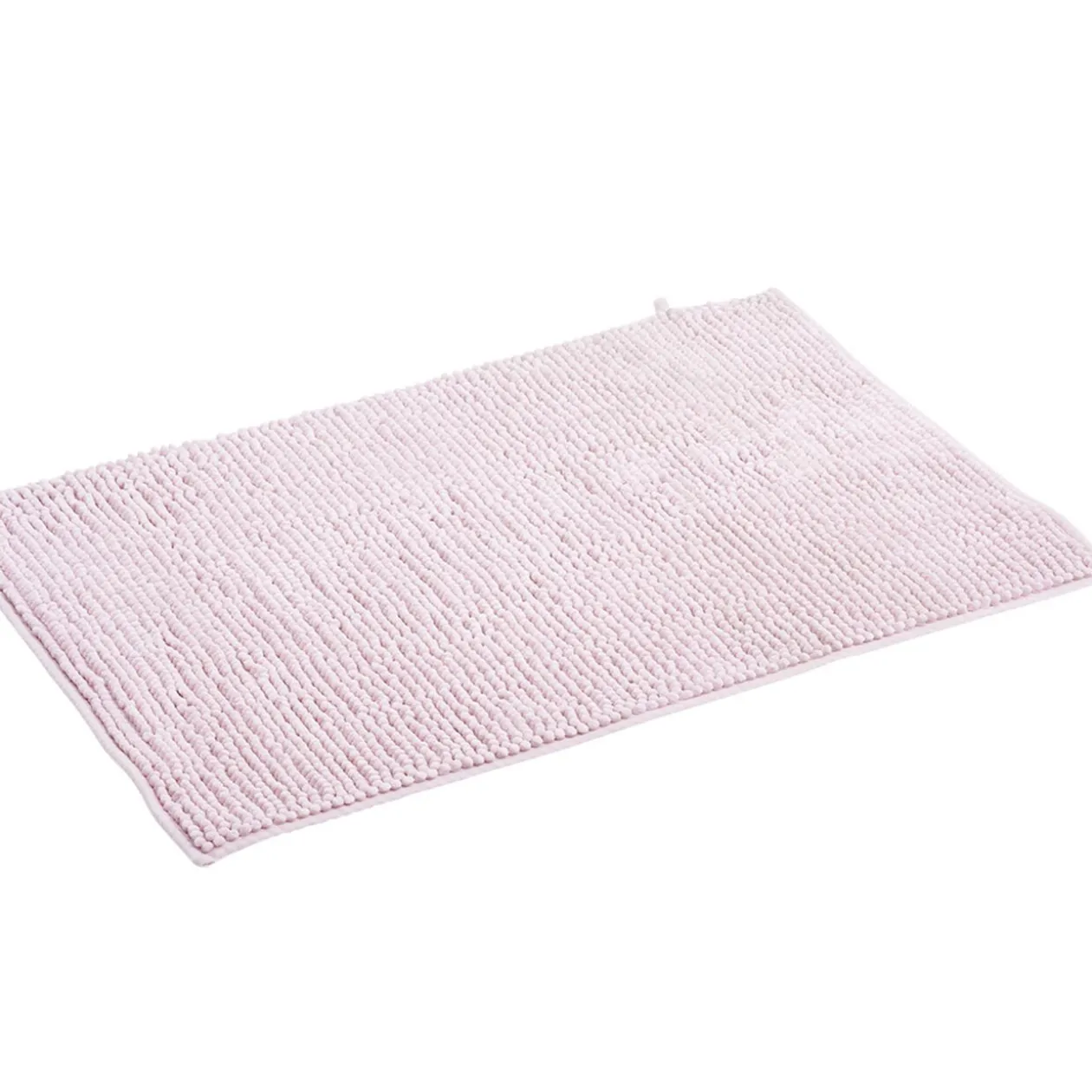 Tapis salle de bain chenille rose