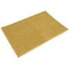 Tapis salle de bain chenille 75x45 cm uni jaune