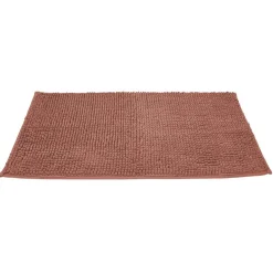 Tapis salle de bain chenille 75x45 cm uni gris clair